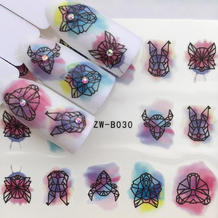 10 PCS Dandelion Nail Art Water Decals Transfer Sticker Manicure Nail Decoration