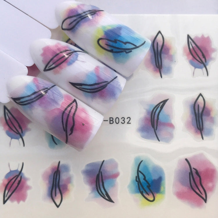 10 PCS Dandelion Nail Art Water Decals Transfer Sticker Manicure Nail Decoration