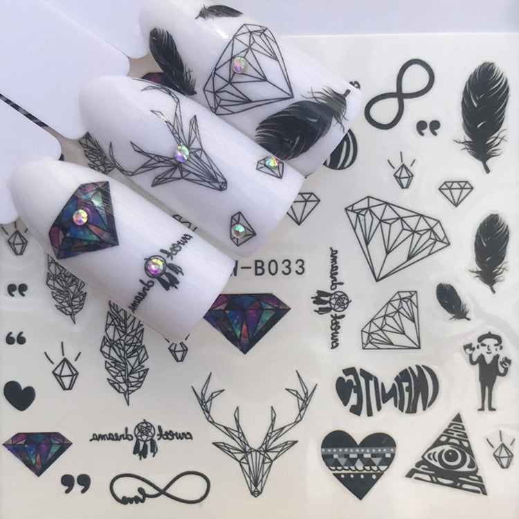 10 PCS Dandelion Nail Art Water Decals Transfer Sticker Manicure Nail Decoration
