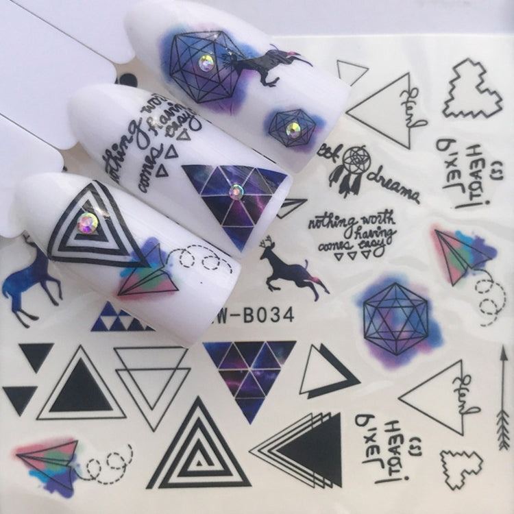 10 PCS Dandelion Nail Art Water Decals Transfer Sticker Manicure Nail Decoration