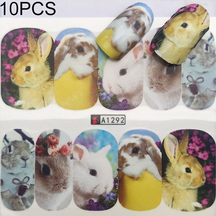 10 PCS Dandelion Nail Art Water Decals Transfer Sticker Manicure Nail Decoration