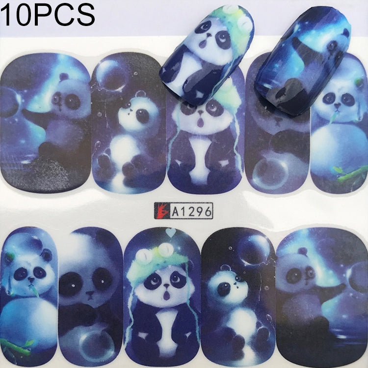 10 PCS Dandelion Nail Art Water Decals Transfer Sticker Manicure Nail Decoration