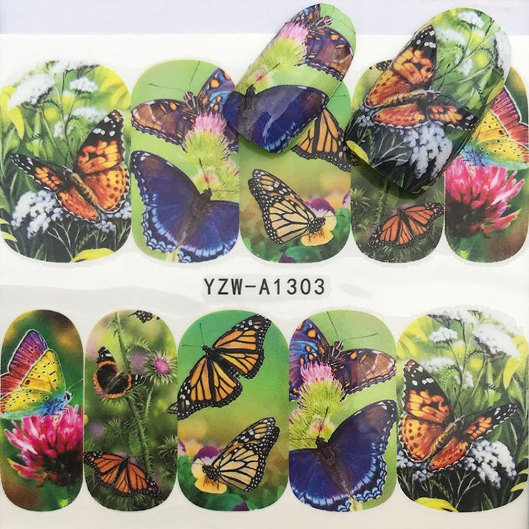 10 PCS Dandelion Nail Art Water Decals Transfer Sticker Manicure Nail Decoration