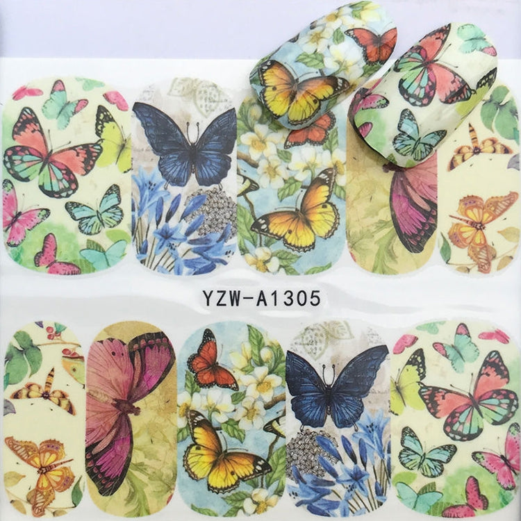 10 PCS Dandelion Nail Art Water Decals Transfer Sticker Manicure Nail Decoration