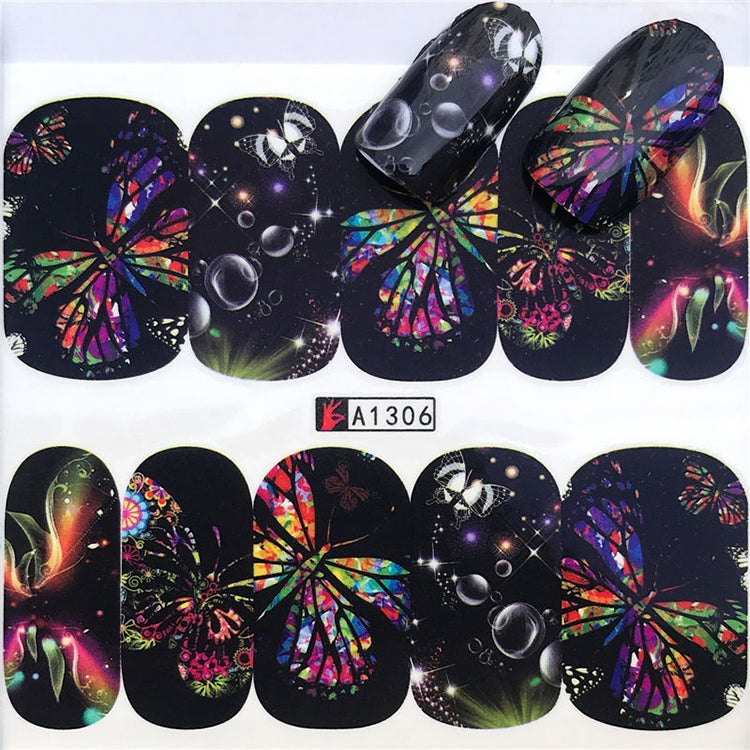 10 PCS Dandelion Nail Art Water Decals Transfer Sticker Manicure Nail Decoration
