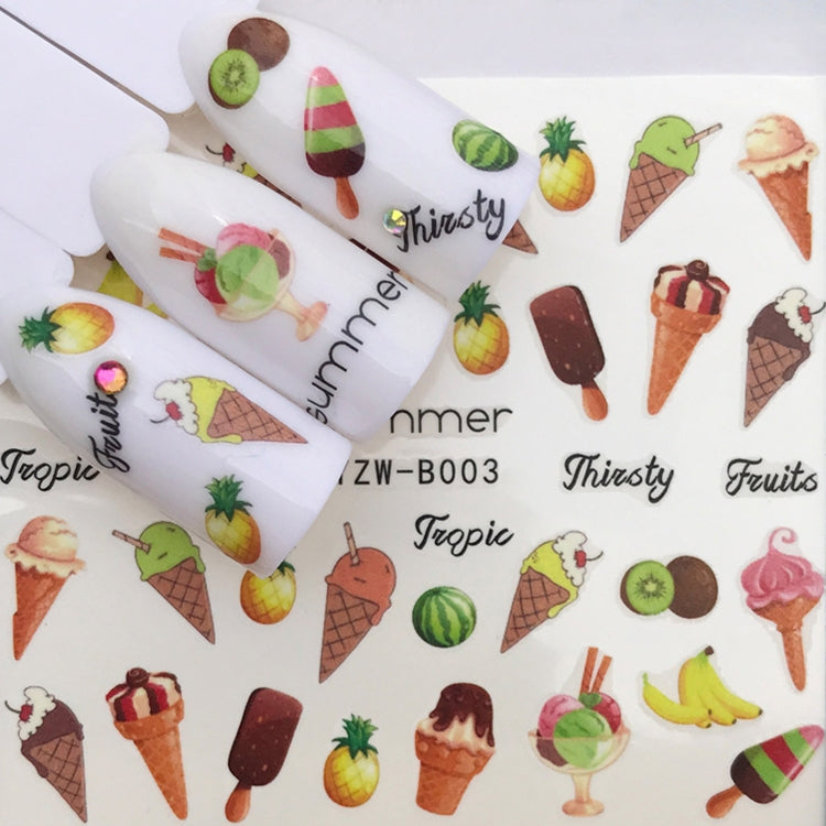 10 PCS Dandelion Nail Art Water Decals Transfer Sticker Manicure Nail Decoration