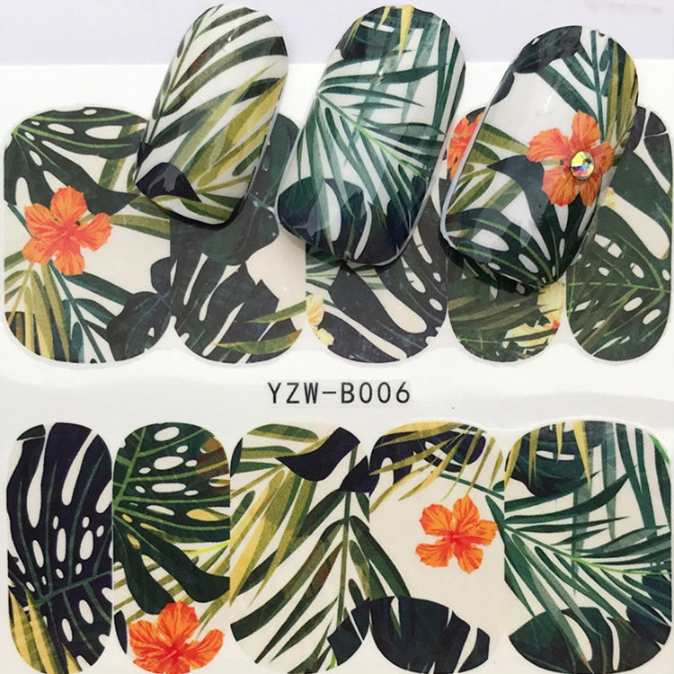 10 PCS Dandelion Nail Art Water Decals Transfer Sticker Manicure Nail Decoration