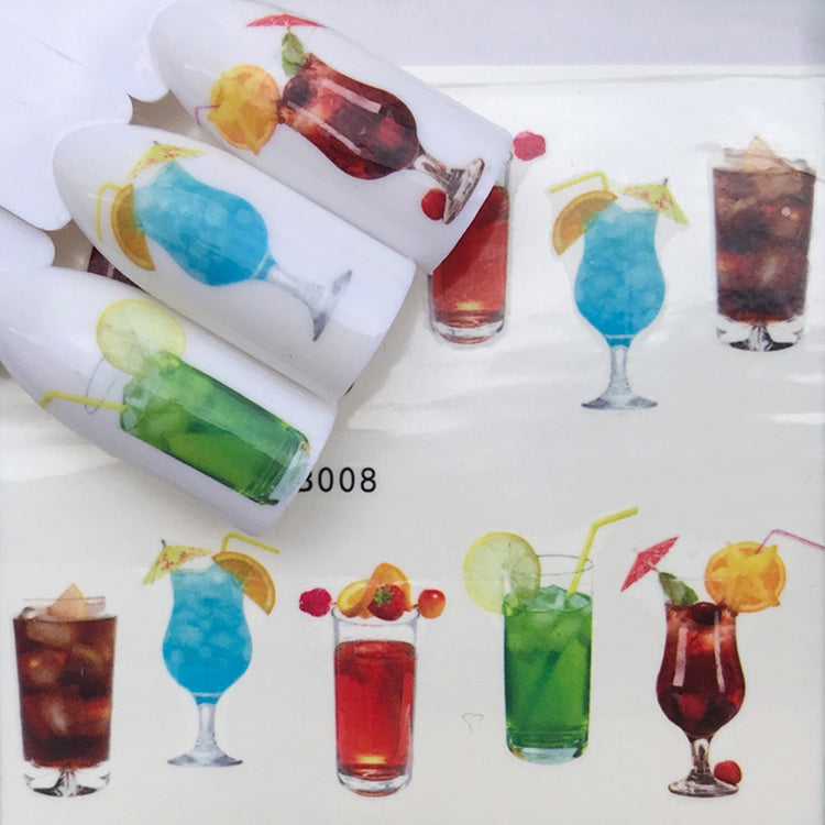 10 PCS Dandelion Nail Art Water Decals Transfer Sticker Manicure Nail Decoration