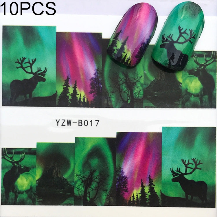 10 PCS Dandelion Nail Art Water Decals Transfer Sticker Manicure Nail Decoration