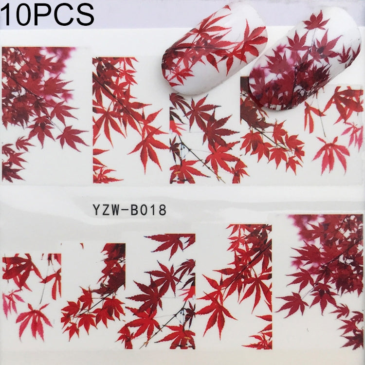10 PCS Dandelion Nail Art Water Decals Transfer Sticker Manicure Nail Decoration