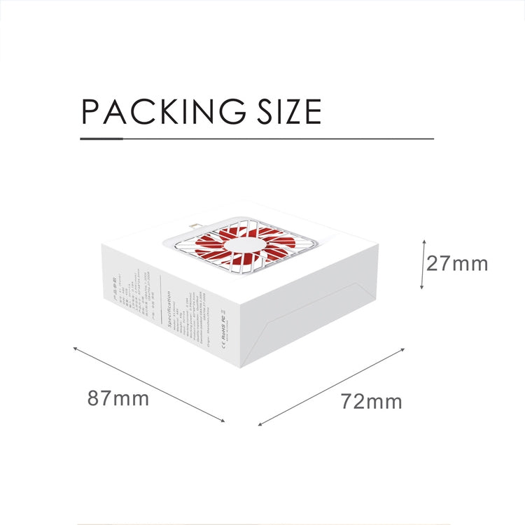 2 PCS K1 Mobile Phone Fan Mini Small Mute Handheld Portable Fan, Interface:  USB-C / Type-C