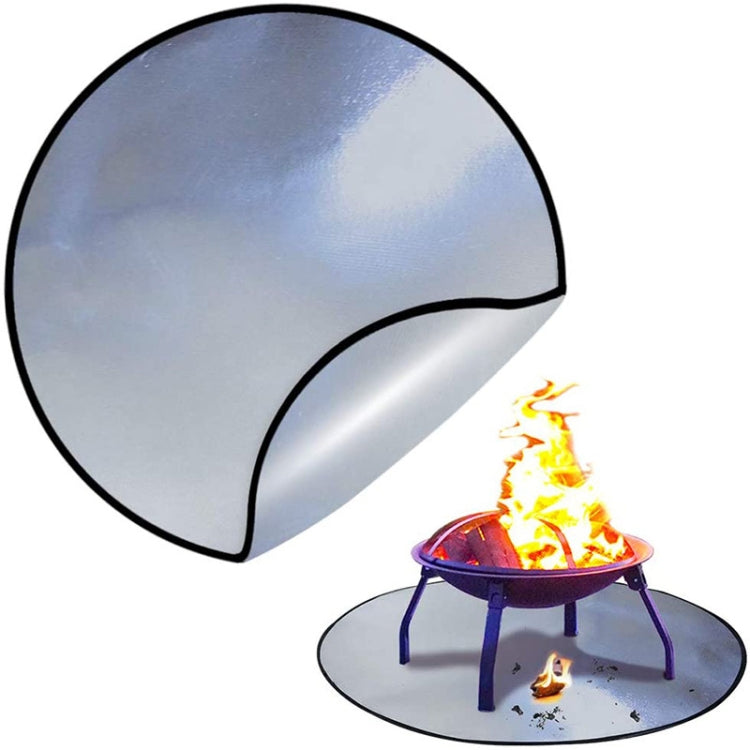 24 Inch  Barbecue Mat Fireproof High Temperature Fire Pit Mat Floor Courtyard Lawn Protection Mat