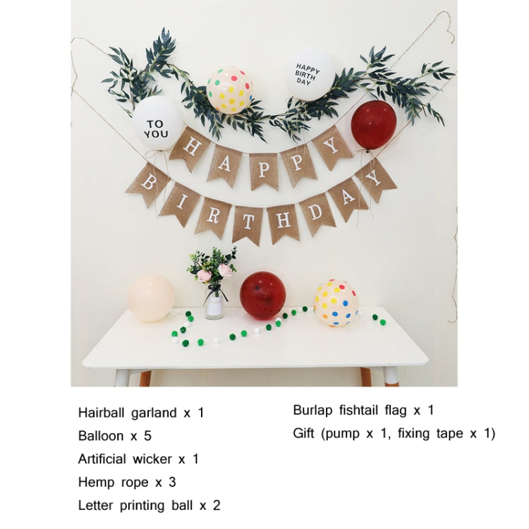 Mori Children Birthday Balloon Decoration Party Background Wall Decoration Package Specification: Type 6