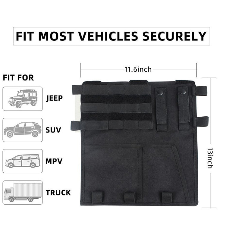 Car Sun Visor Storage Bag Truck Hanging Bag(Black)