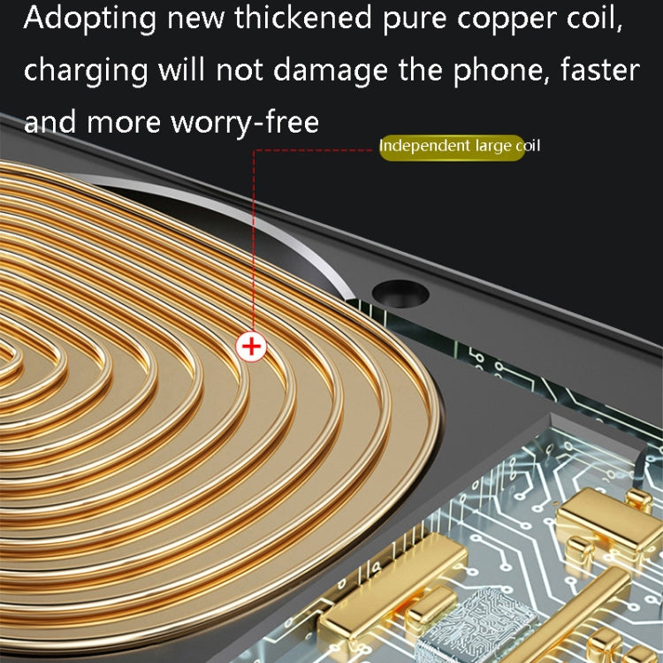 H10 15W Automatic Wireless Charging Car Mobile Phone Bracket, Style: Capacitor