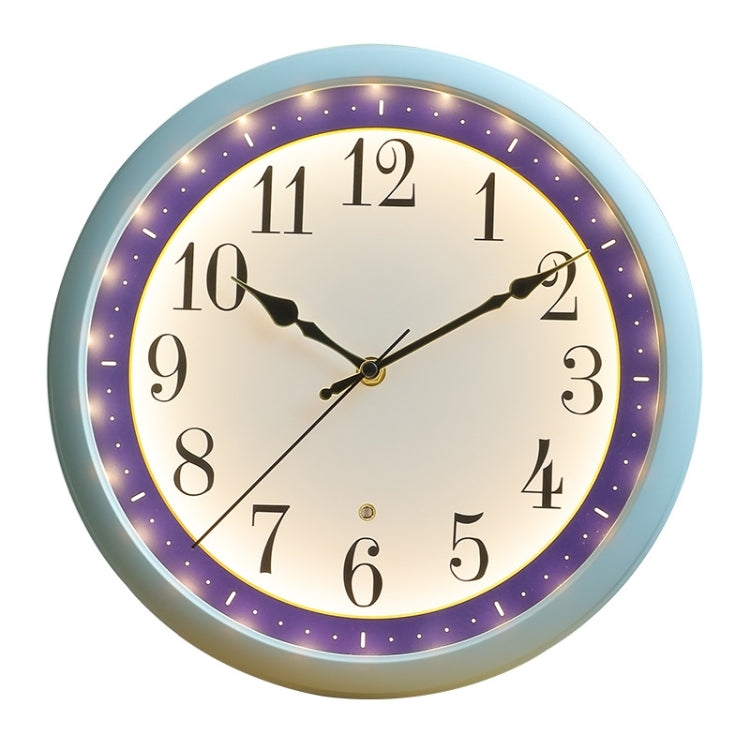 12 Inch Living Room Intelligent Voice Control Luminous Mute Wall Clock