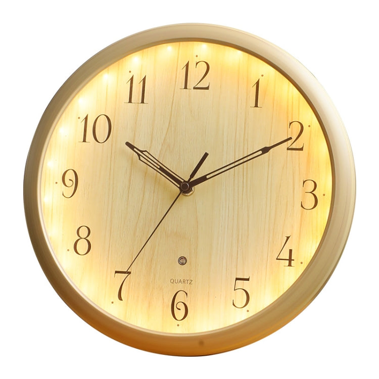 12 Inch Living Room Intelligent Voice Control Luminous Mute Wall Clock
