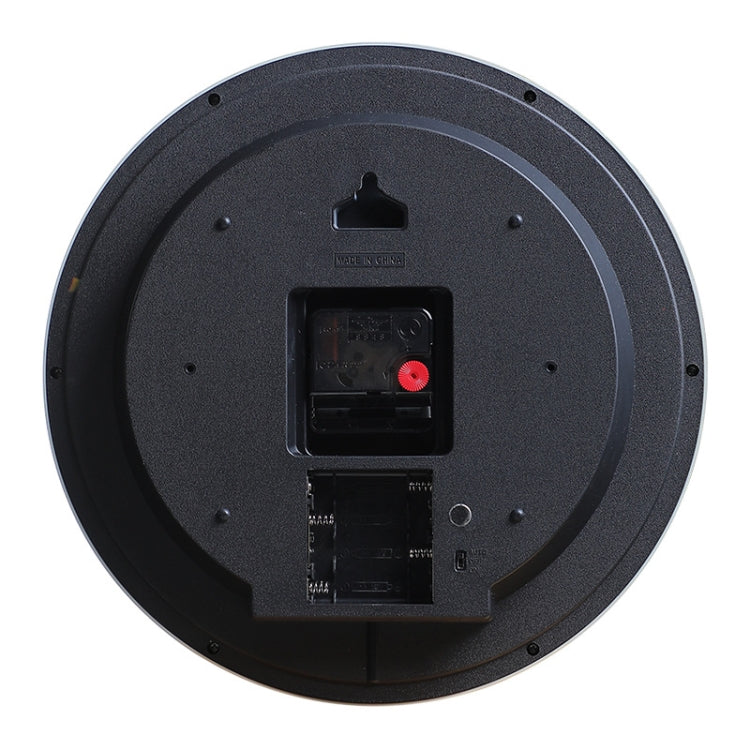 12 Inch Living Room Intelligent Voice Control Luminous Mute Wall Clock