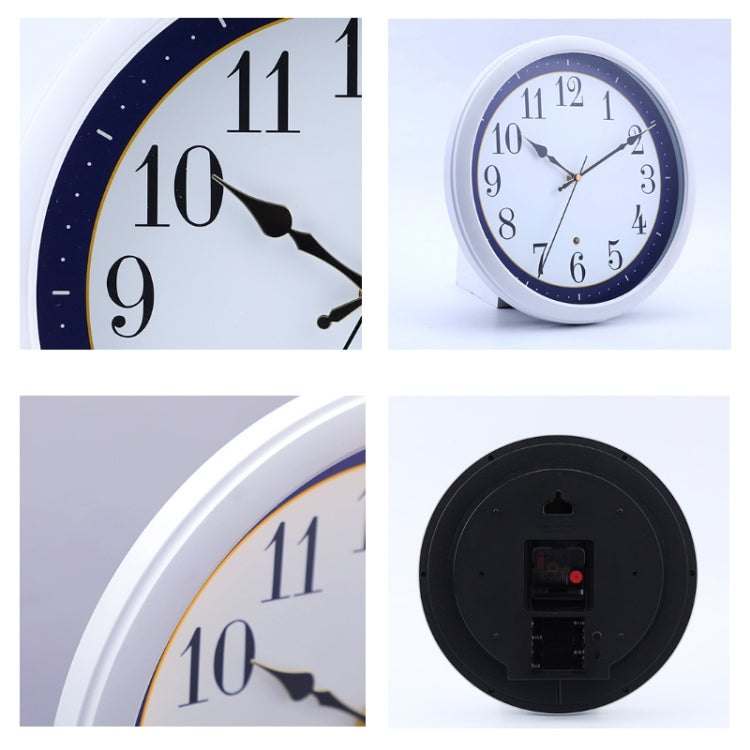 12 Inch Living Room Intelligent Voice Control Luminous Mute Wall Clock