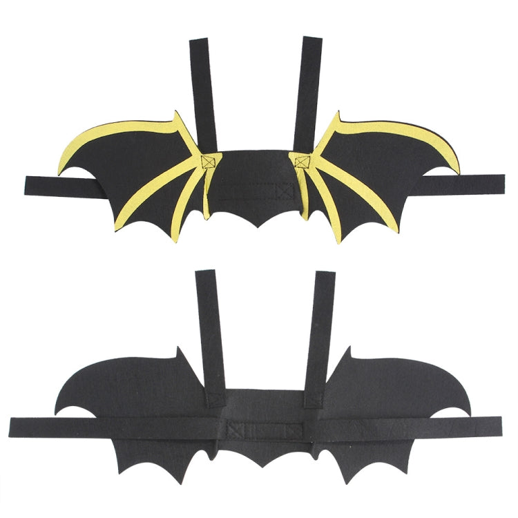 Pet Halloween Chest Strap Dog Cat Print Bat Wings Props Funny Costumes, Size: S