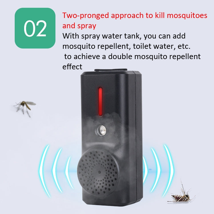 BBC-2 Ultrasonic Mosquito Repellent Essential Oil Atomization Insect Repellent Cockroach Repellent Usb Charging Outdoor Electronic Mouse Repellent(Brown)