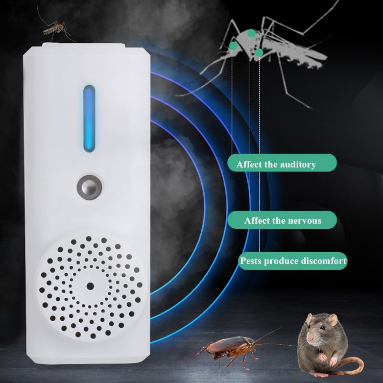 BBC-2 Ultrasonic Mosquito Repellent Essential Oil Atomization Insect Repellent Cockroach Repellent Usb Charging Outdoor Electronic Mouse Repellent(Brown)