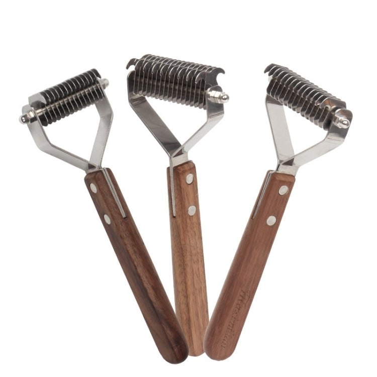 Walnut Pet Stainless Steel Cleaning And Grooming Comb, Specification: Small