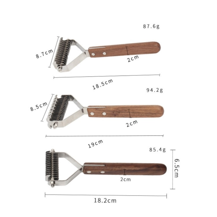 Walnut Pet Stainless Steel Cleaning And Grooming Comb, Specification: Small