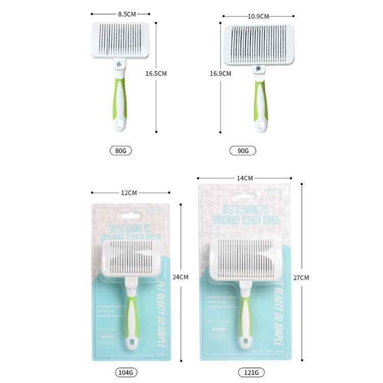 3 PCS Pet Hair Grooming Automatic Hair Removal Needle Comb, Specification: Small