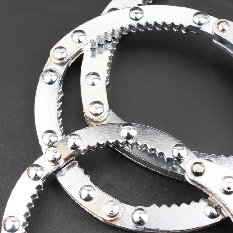 Adjustable Filter Wrench Fast Oil Filter Spanner, Size:M(Green)