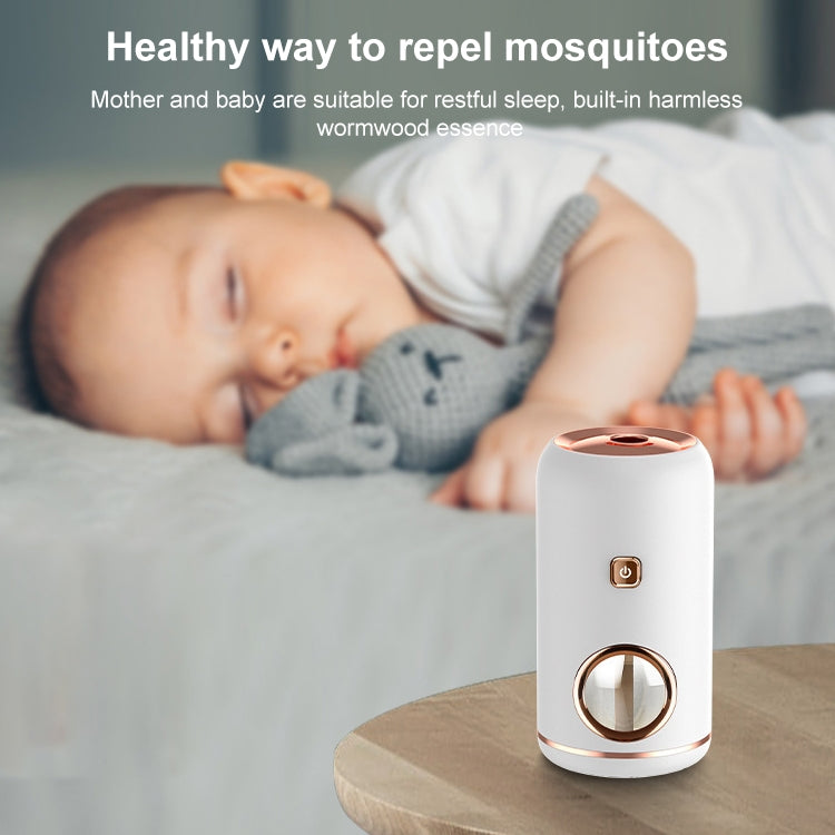 Household USB Portable Electric Mosquito Repellent Mosquito Lamp Night Light ,Style: Rechargeable (Yellow)