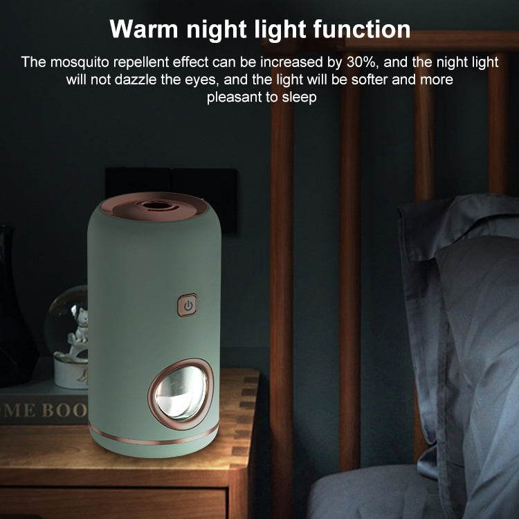 Household USB Portable Electric Mosquito Repellent Mosquito Lamp Night Light ,Style: Rechargeable (Yellow)