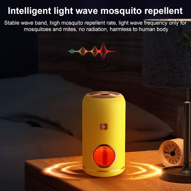 Household USB Portable Electric Mosquito Repellent Mosquito Lamp Night Light ,Style: Rechargeable (Yellow)