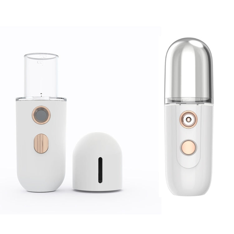 2 PCS Portable Rechargeable Water Replenishing Device Beauty Humidifying Sprayer, Colour: No. 4 White