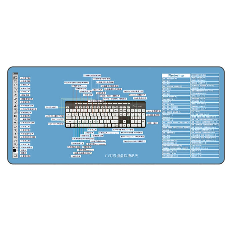 400x900x2mm Waterproof Non-Slip Heat Transfer Office Study Mouse Pad