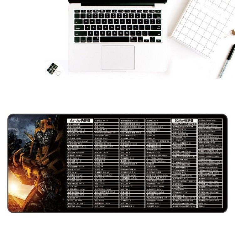 400x900x4mm Waterproof Non-Slip Heat Transfer Office Study Mouse Pad