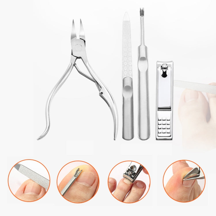 9 PCS/Set Stainless Steel To Remove Dead Skin And Calluses Manicure Tool(Yellow)
