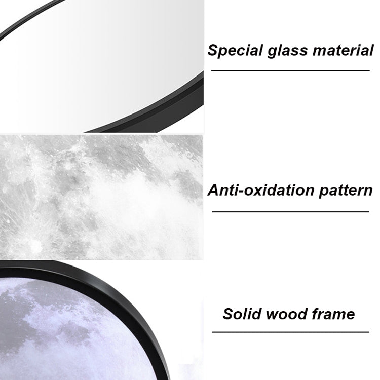 Moon Light Makeup Round Moon Mirror Tricolor Night Light Atmosphere Lamp, Size:  Diameter 20cm