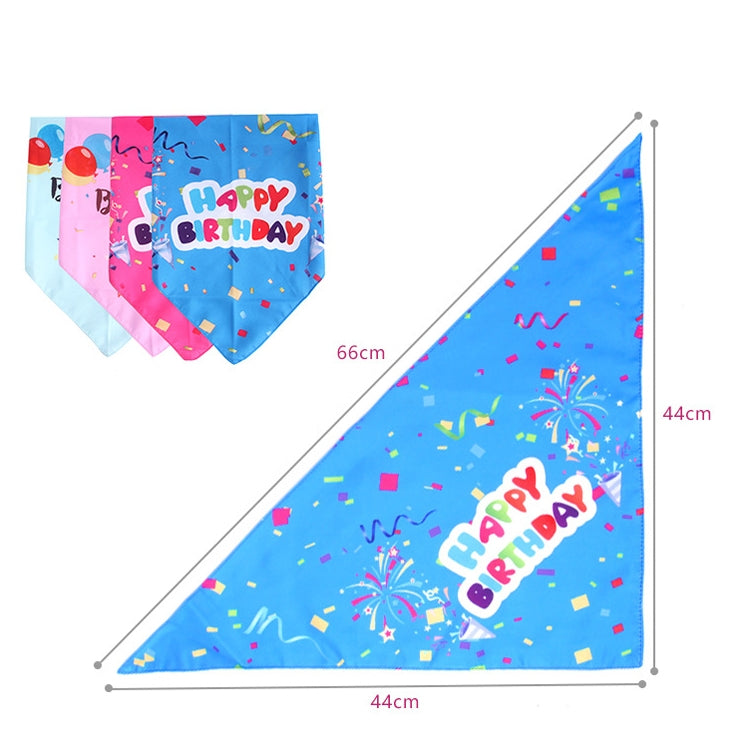 2 Sets Pet Birthday Suit Pearl Crown Hat Triangle Scarf Combination Birthday Dress Up Pet Supplies
