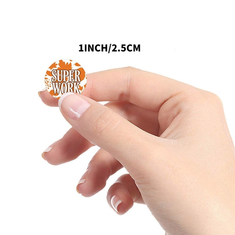 10 PCS Thank You Self-Adhesive Sealing Stickers Wedding Decoration Children Reward Stickers, Size: 25mm 500  / Rolls(C40)