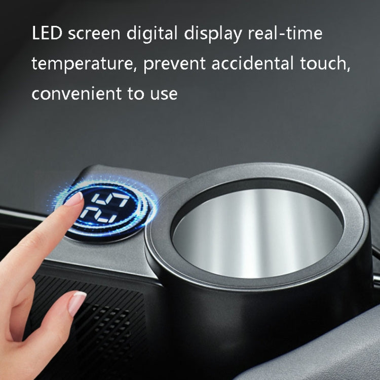 Y28003 Smart Car Portable Fast Cooler 12V Universal Mini Small Refrigerator(Black)