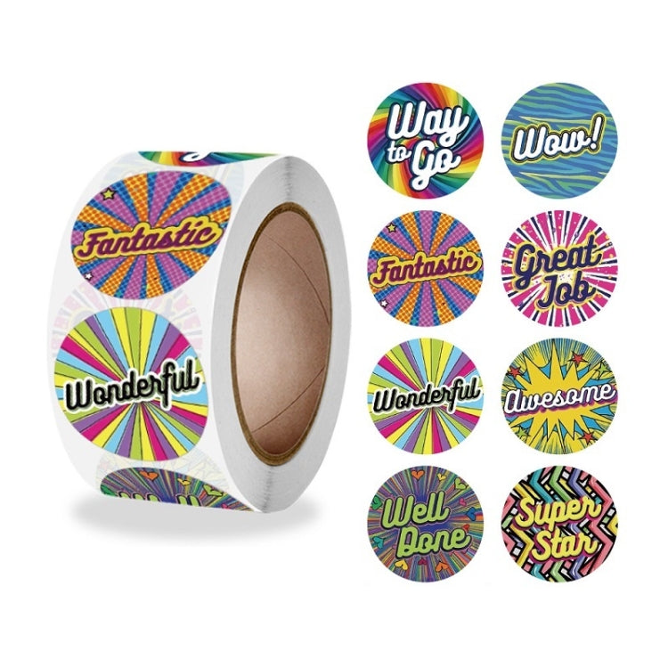 15 PCS Teacher Cartoon Pattern Fun Encourage Stationery Stickers Gift Packaging Bag Sealing Stickers