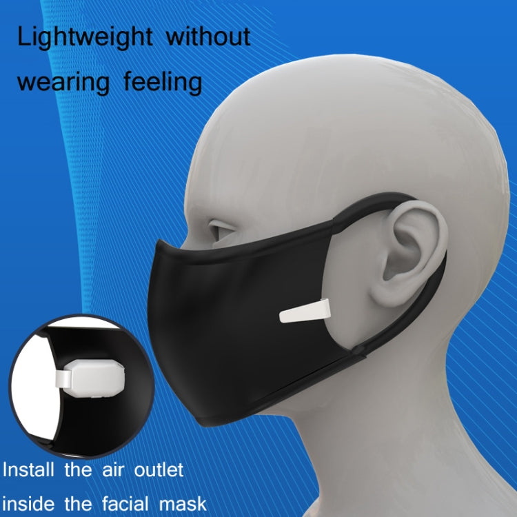 Children Mini Smart Anti-Fog Facial Protect Case Fan Breathing Valve(White)