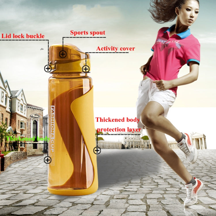720ml 2 PCS Sports Outdoor Space Cup Portable Anti-Leakage Cup Thickened Anti-Fall Plastic Cup