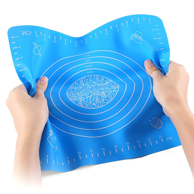 5 PCS 40x50x0.08cm Silicone Kneading Pad With Scale & Conversion Unit(Random Color Delivery)