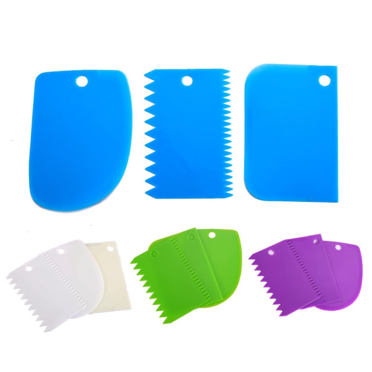 20 Sets  Plastic Cake Scraper Butter Cake And Chocolate Slice Scraper