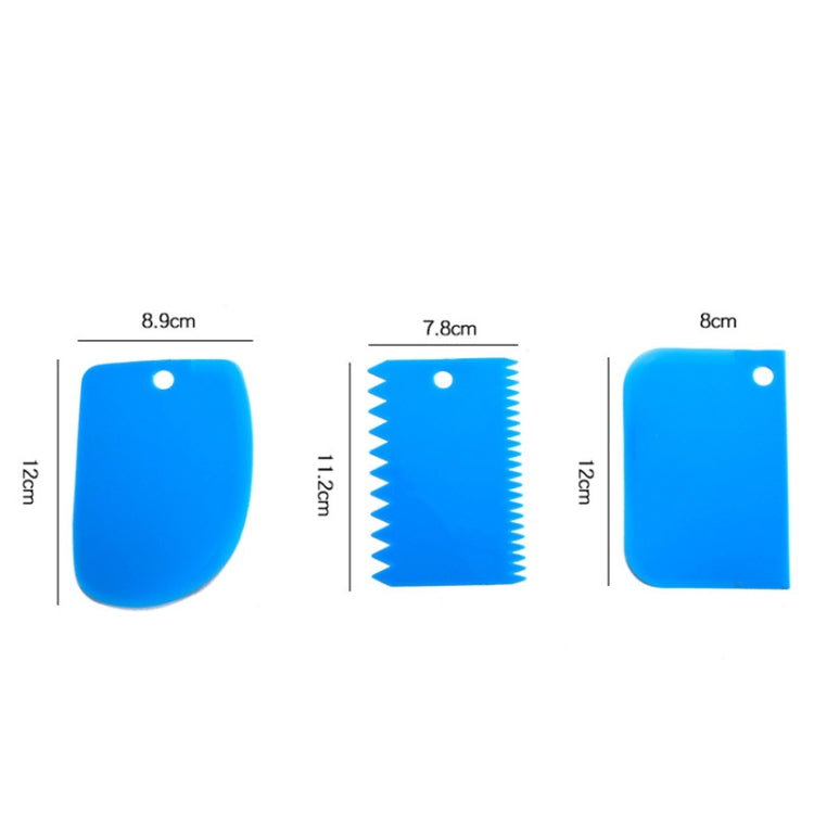20 Sets  Plastic Cake Scraper Butter Cake And Chocolate Slice Scraper