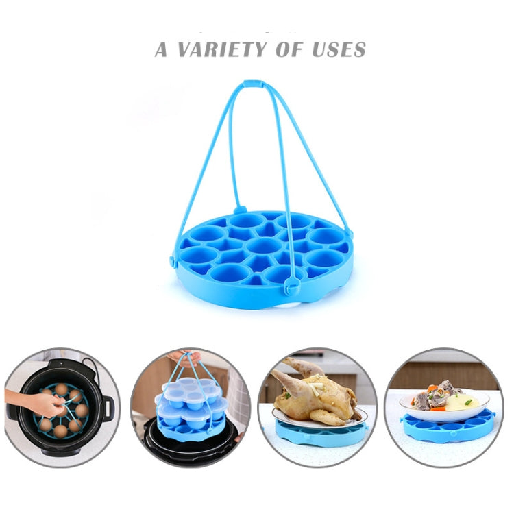 Multifunctional Silicone Egg Steamer Can Be Detached As A Heat Insulation Pad