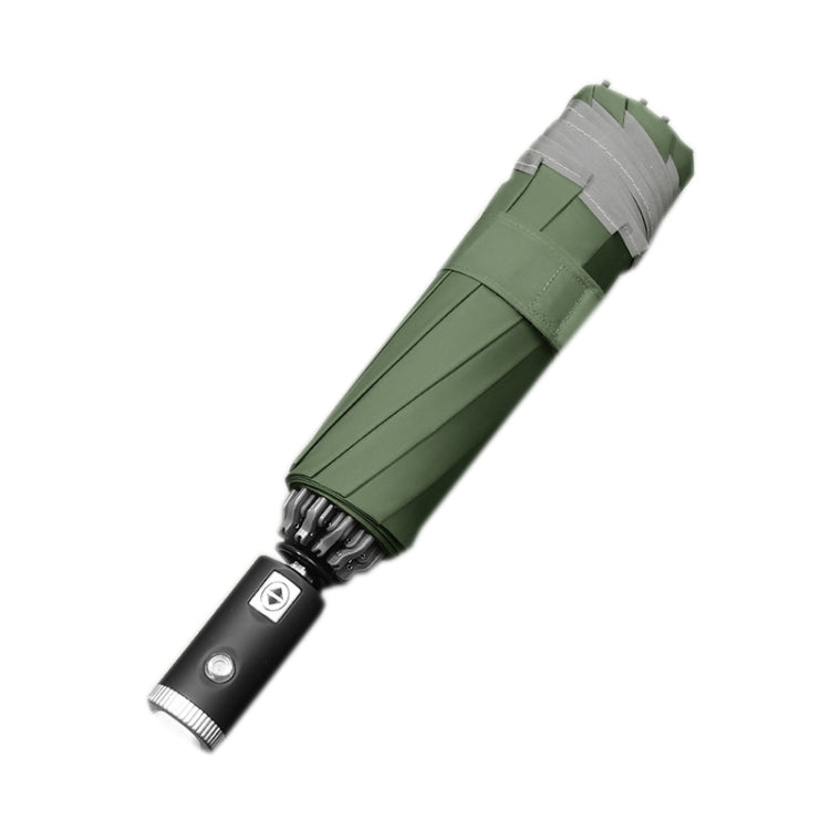 Automatic Folding Vinyl Tri-Fold Umbrella