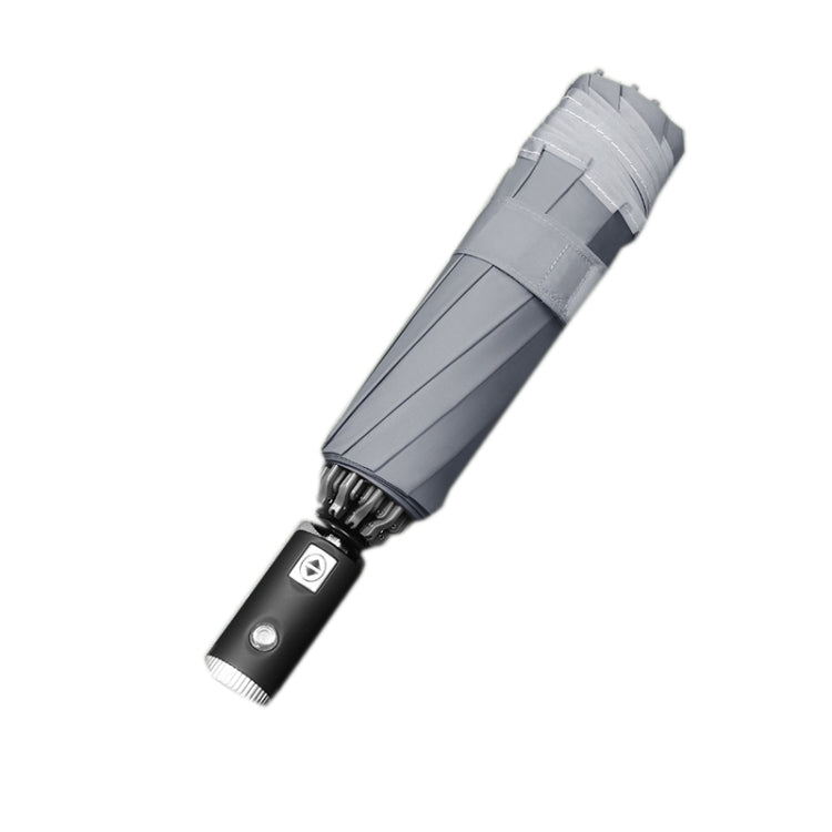 Automatic Folding Vinyl Tri-Fold Umbrella